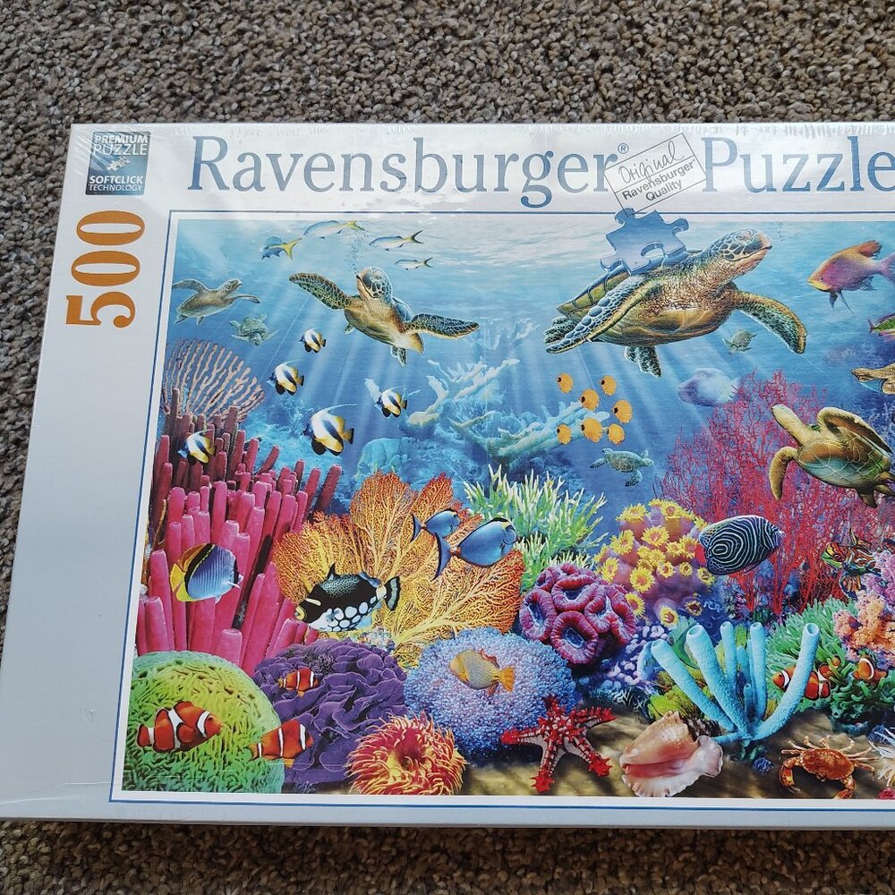Ravensburger 500 Piece Puzzle "Tropical Waters" NEW & Unopened